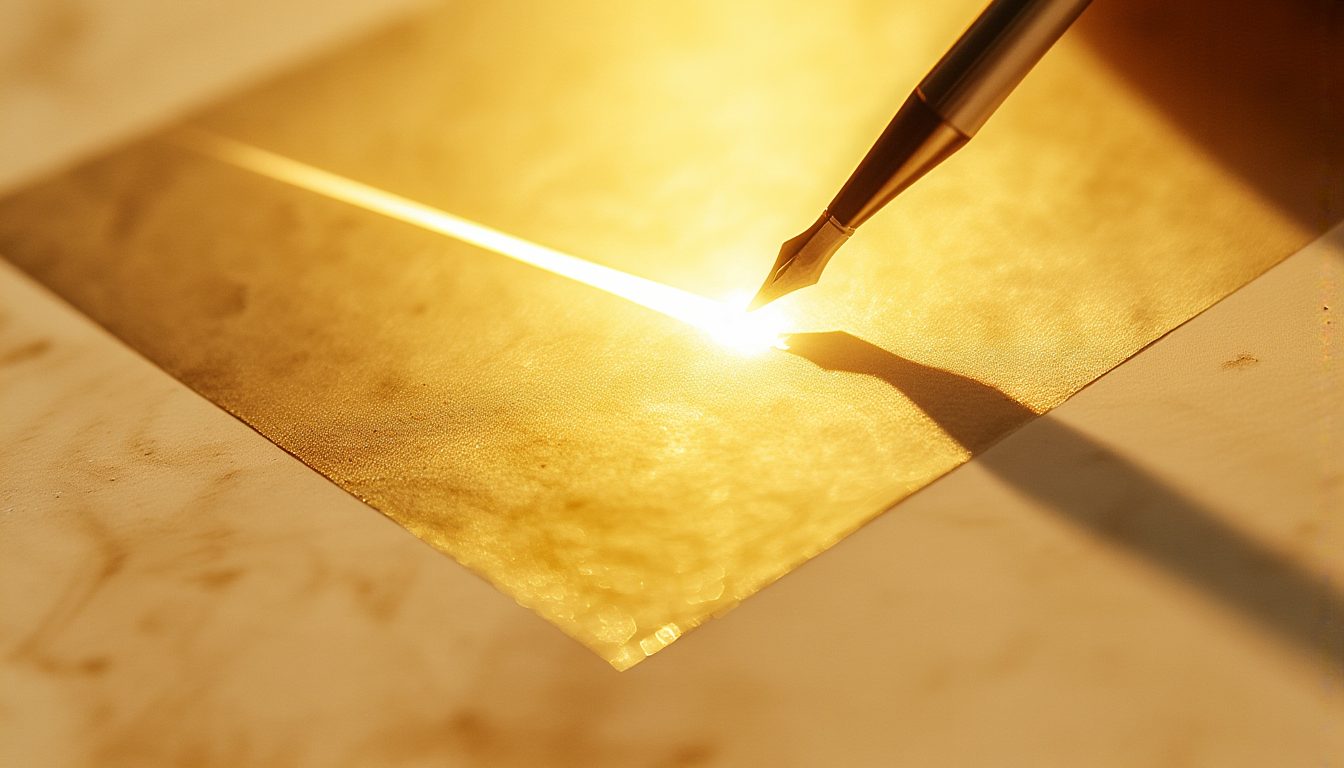 A slate being wiped clean, light coming through